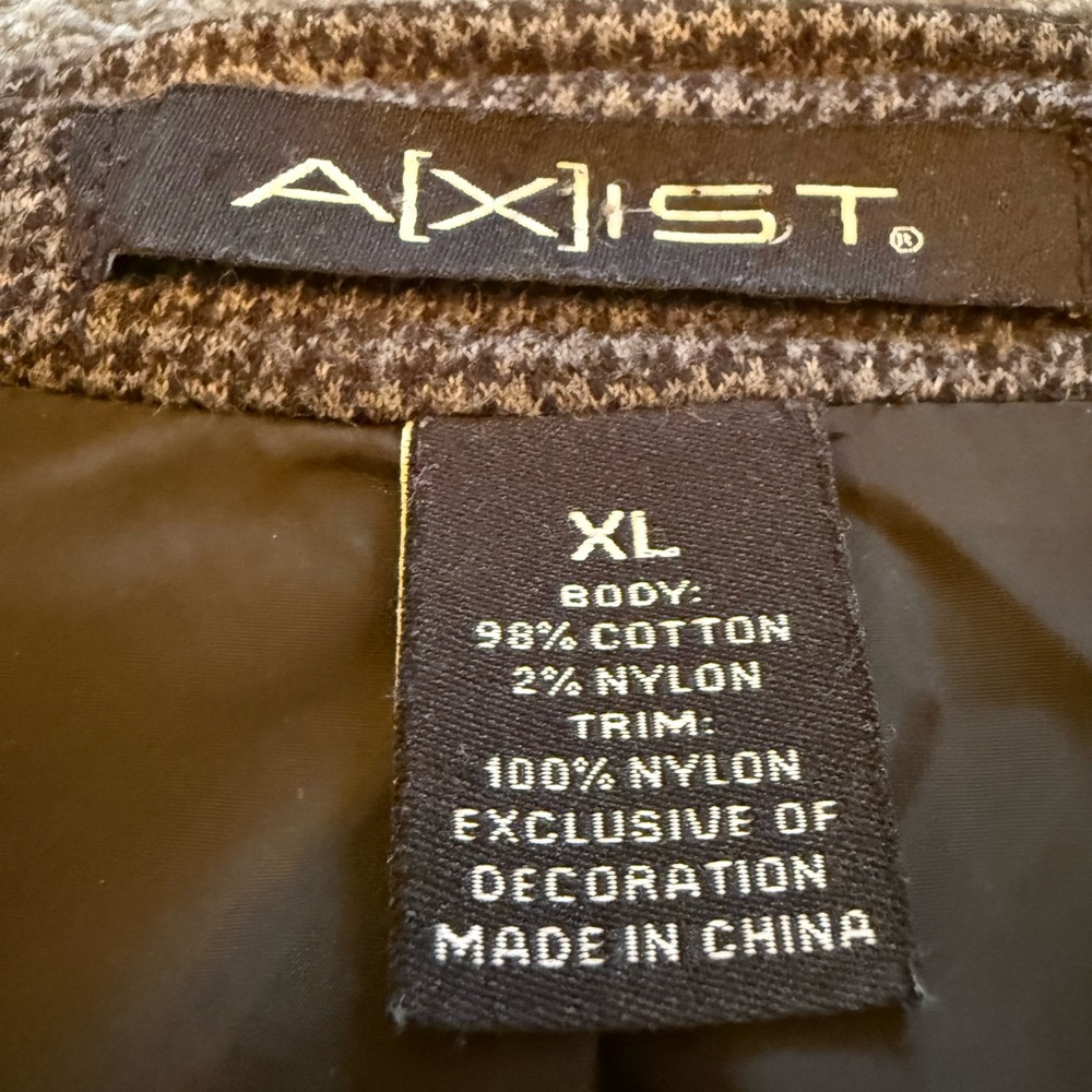 Y2K AXIST Men's Black Houndstooth Vest XL - Picture 6 of 10